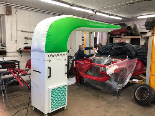 品質 携帯用車ポーランド装置の準備のキャビネットの移動可能な塗るキャビネット 工場